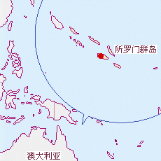 所罗门群岛国土面积示意图